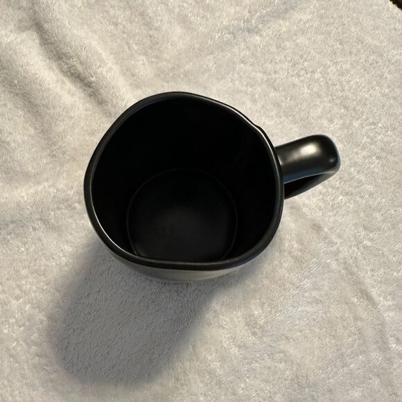 Rae Dunn Trick Treat Large Black Coffee Mug with Orange Letters Halloween Theme - Picture 4 of 7